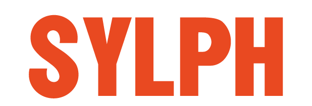 SYLPH brand logo wordmark in orange on white, secondary version